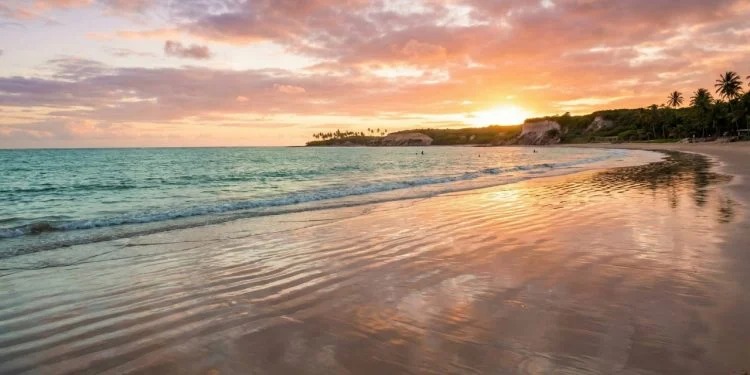 Praia de João Pessoa ao amanhecer